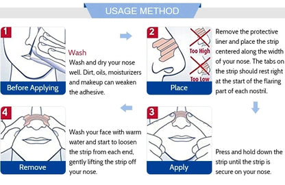 Improve Breath Nasal Strips Snoring Help Breathe Better Easy Right Snore Breathe Anti Nose Patch Sleep Aid Pad