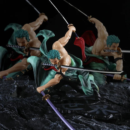 Anime Figure One Piece Luffy Roronoa Zoro Three-Blade Sa-Maximum Manga Statue PVC Action Collection Model Toys