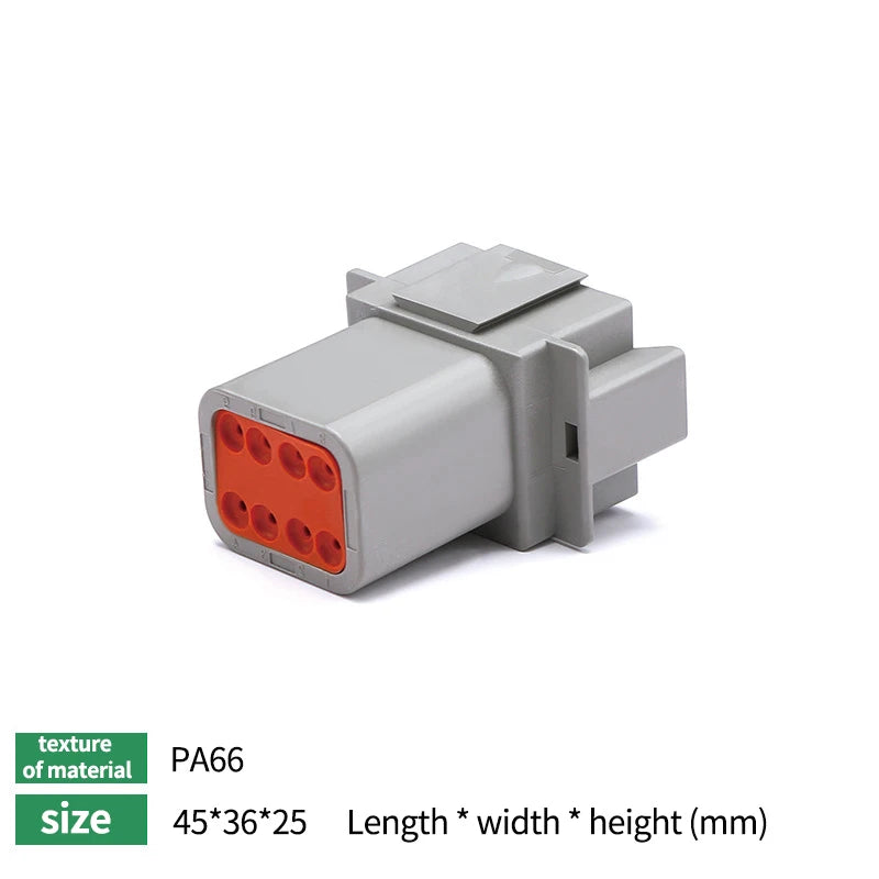 10/50/100 Sets Deutsch DTM/DT/DTP/DTF Automobile Connector Plug&Socket Male&Female Terminal DTM04-2/3/4/6/8/12 DTM06-2/3/4/6/8S