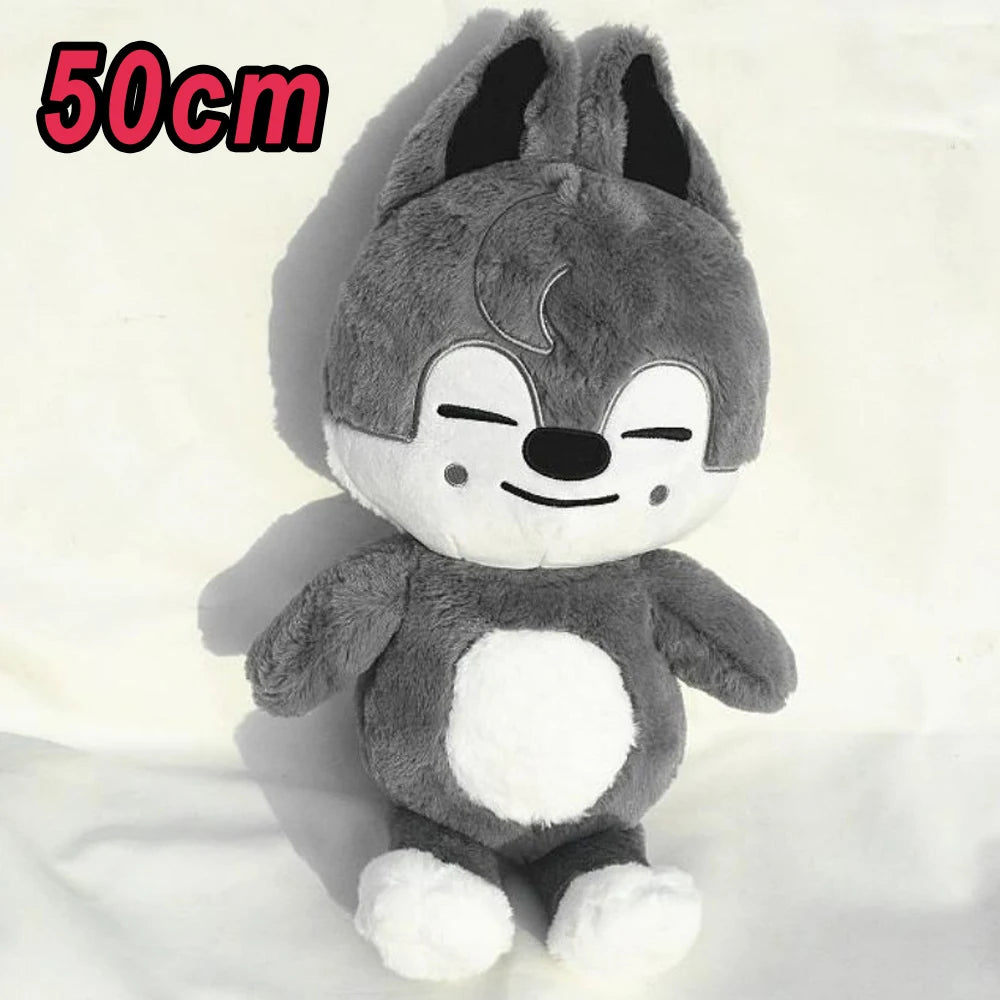 *SKZOO Kpop Plush Toys,Wolf Bear Foxes Duck Cartoon Cute Plush Animal Backpack Dolls, Large Messenger Bag, Throw Pillow, Gift
