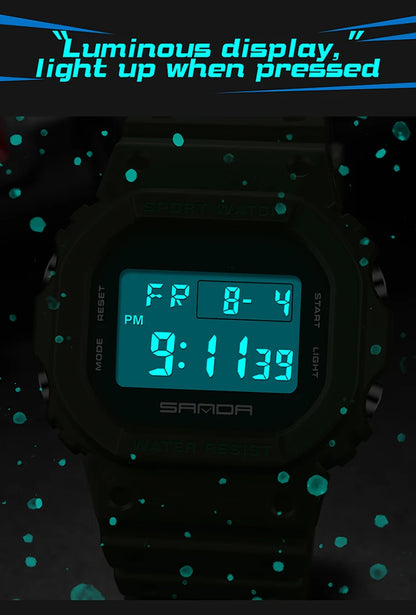 SANDA Fashion Top Brand G Style Digital Men's Watch Luxury Military Sport Waterproof Alarm Stopwatch Clock Men Relogio Masculino