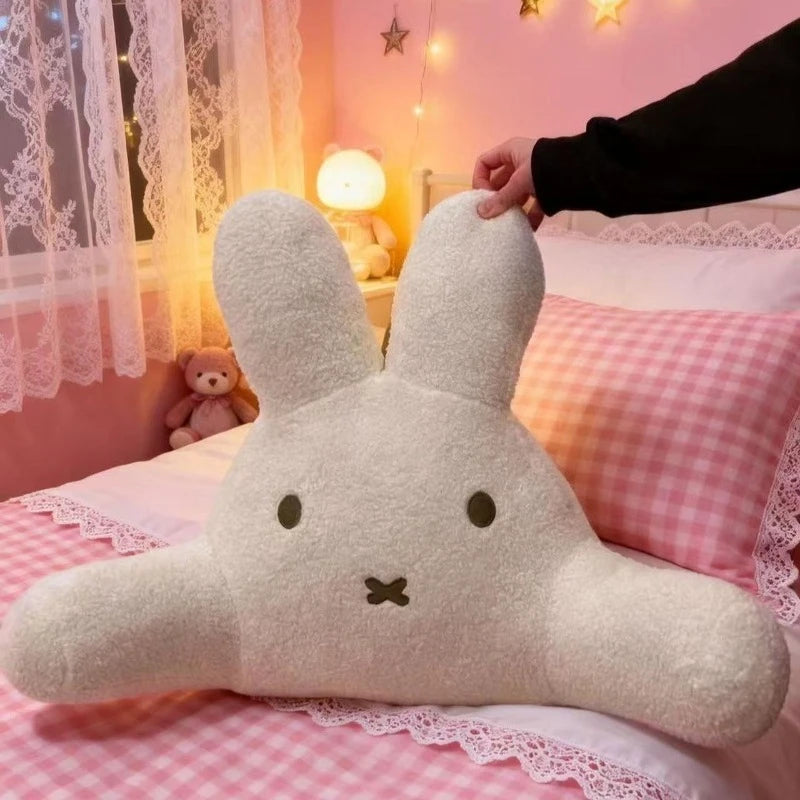 Sweet Miffy Rabbit Cute Creative Cartoon Pattern Lumbar Cushion Simple Fashion Soft Skin-Friendly Plush Pillow Holiday Gift