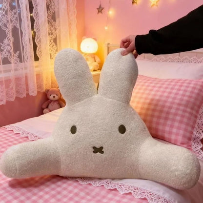 Sweet Miffy Rabbit Cute Creative Cartoon Pattern Lumbar Cushion Simple Fashion Soft Skin-Friendly Plush Pillow Holiday Gift
