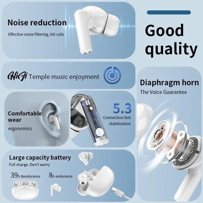 New wireless Bluetooth headset TWS headset with microphone stereo sports in-ear headset touch long standby apply to smartphones