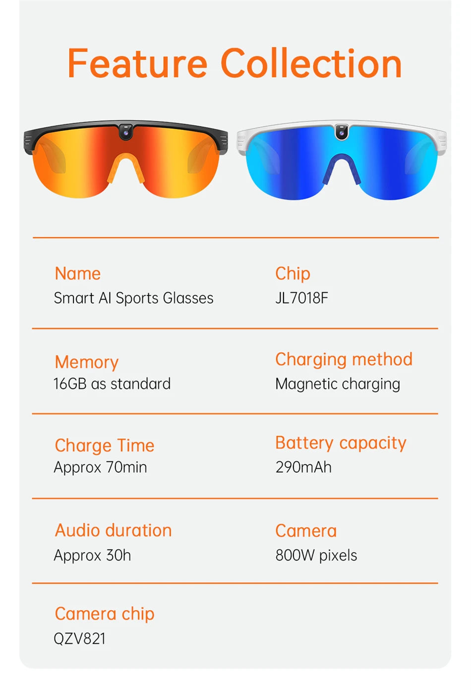 4K Polarized AI Smart Cycling Glasses Men 800W Camera Video Recording Translation Sunglasses Bluetooth Call Music Sports Glasses