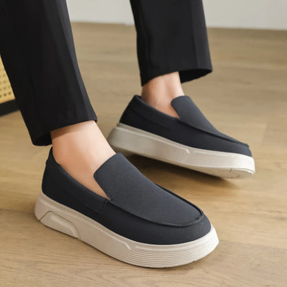New Designer Business Commute Men's Slip On Loafers Comfortable Shoes Fashion Sneakers Daily Preppy Casual Suede Leather Shoes