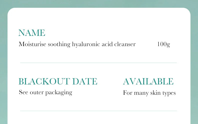 BIOAQUA Hyaluronic Acid Facial Cleanser Anti-aging Face Wash Foam Deep Moisturizing Pore Cleansing Daily Skin Care