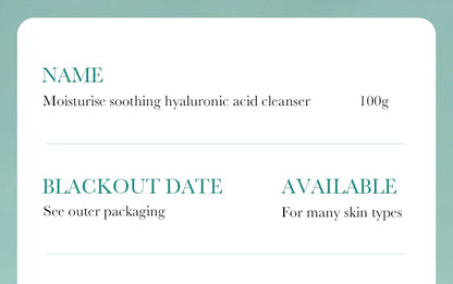 BIOAQUA Hyaluronic Acid Facial Cleanser Anti-aging Face Wash Foam Deep Moisturizing Pore Cleansing Daily Skin Care