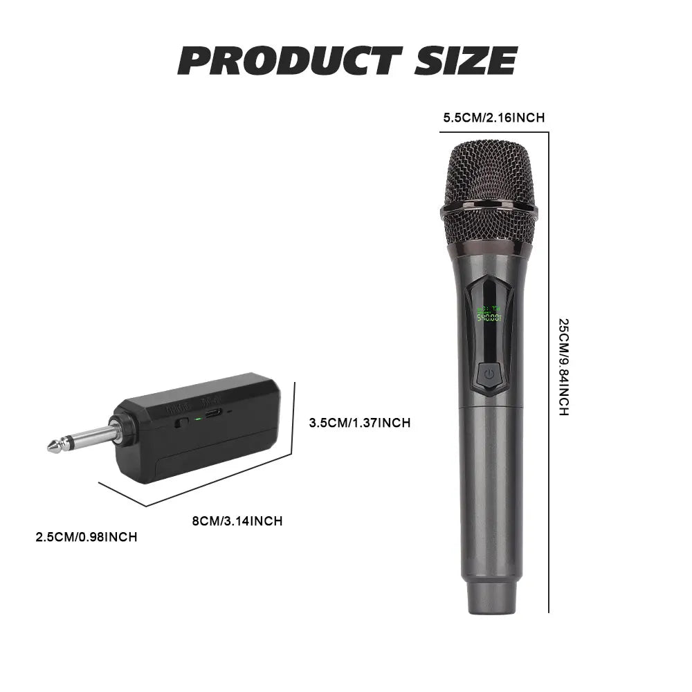 LMBGM W7 2.4G wireless charging handheld microphone system with long battery life for churches, karaoke, outdoor performances