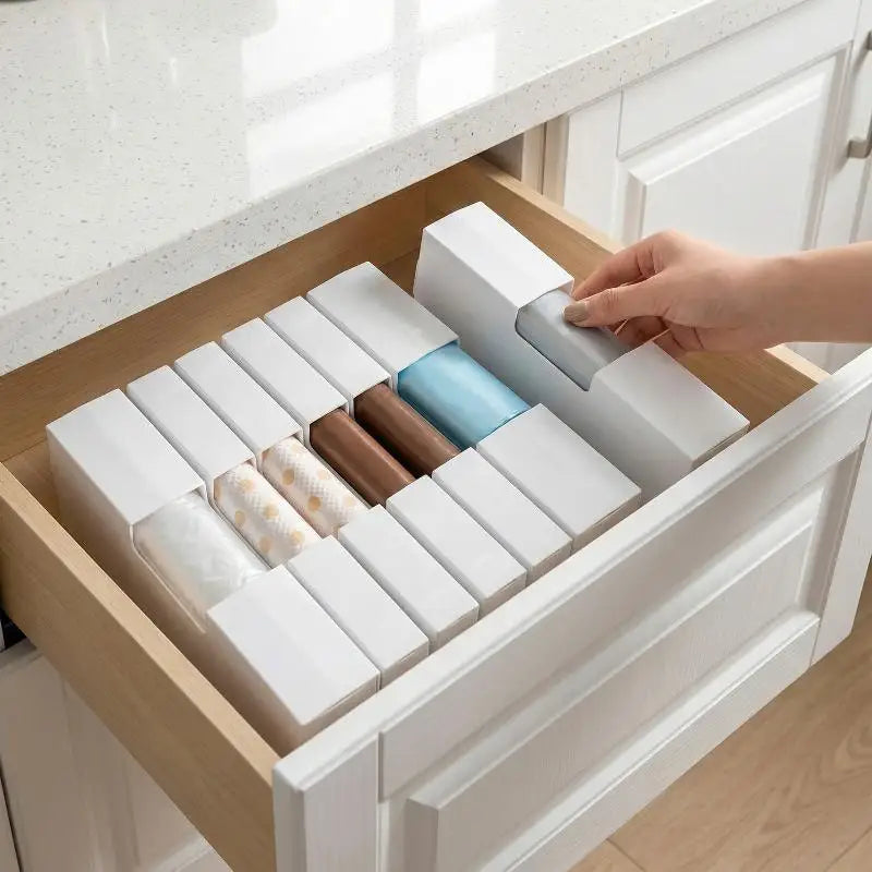 Kitchen Trash Bag Holder Large Capacity Plastic Bag Dispenser for Gloves and Garbage Bags Home Storage Container