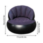 1PC Thickened PVC Inflatable Sofa Ergonomic Design for Comfortable Seating Experience, Foldable Flocking Garden Sofa