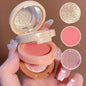 3in1 Blush Palette Pressed Highlighter Palette LongLasting Waterproof Matte Highlighter Shimmer  Blush Makeup