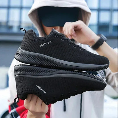 Breathable Mesh Summer Men Platform Sneakers Lightweight Casual Loafers Shoes for Running Tennis Hiking Outdoor Daily Wear