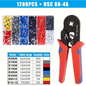 Crimper Plier HSC8 6-4 0.25-10mm ² 23-7AWG For Ferrule Tubular Terminals Ferrule Crimping Clamp Set Wire Head Electrician Tool