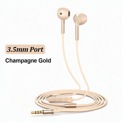 USB Type C Wired Headphones 9D HiFi Stereo Headset 3.5mm Music Earphones With Mic Volume Control For Samsung iPhone 17 16 Xiaomi