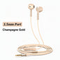 USB Type C Wired Headphones 9D HiFi Stereo Headset 3.5mm Music Earphones With Mic Volume Control For Samsung iPhone 17 16 Xiaomi