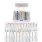 1/8W 1/4W 1/2W 1W 2W 3W 0Ω~10MΩ 1% Metal Film Resistor Resistance Assortment Kit With box