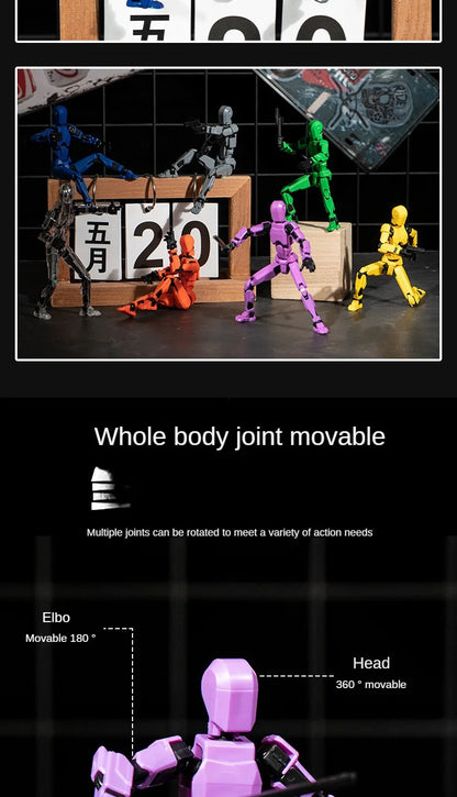Multi-Jointed Movable Robot 3D Printed Mannequin Toy 13 Action Figure Full Body Movable Robot Toys Gifts For Children
