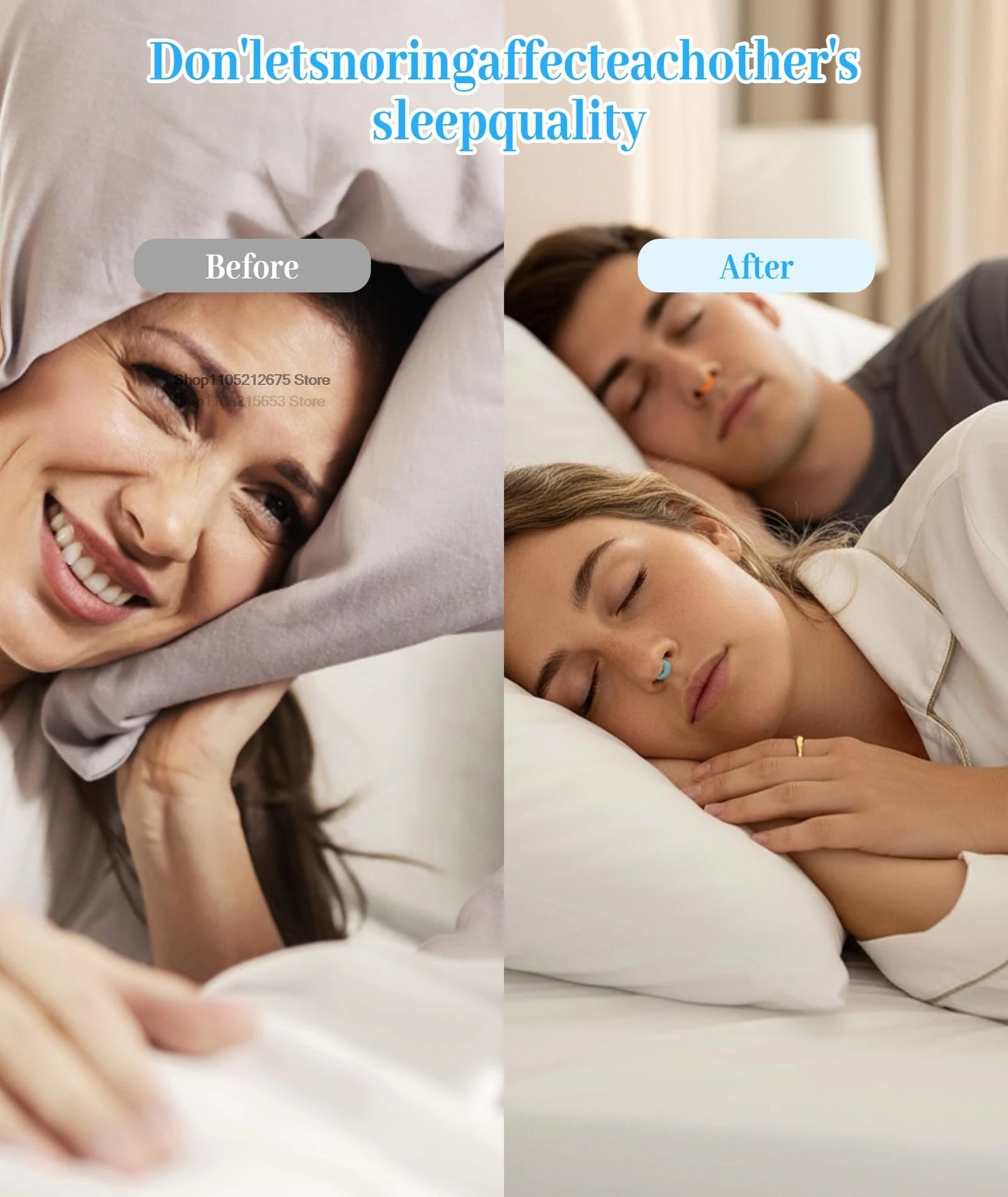 Silicone Elastic Nose Clip Stop Snoring Device Anti-Snoring Supplies for Better Sleep