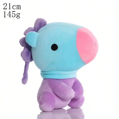 LINE FRIENDS BT21 Kpop Anime 10–24 Cm Cartoon Plush Toy Backpack: Cute Korean-Style Doll—Perfect for Christmas and Birthdays