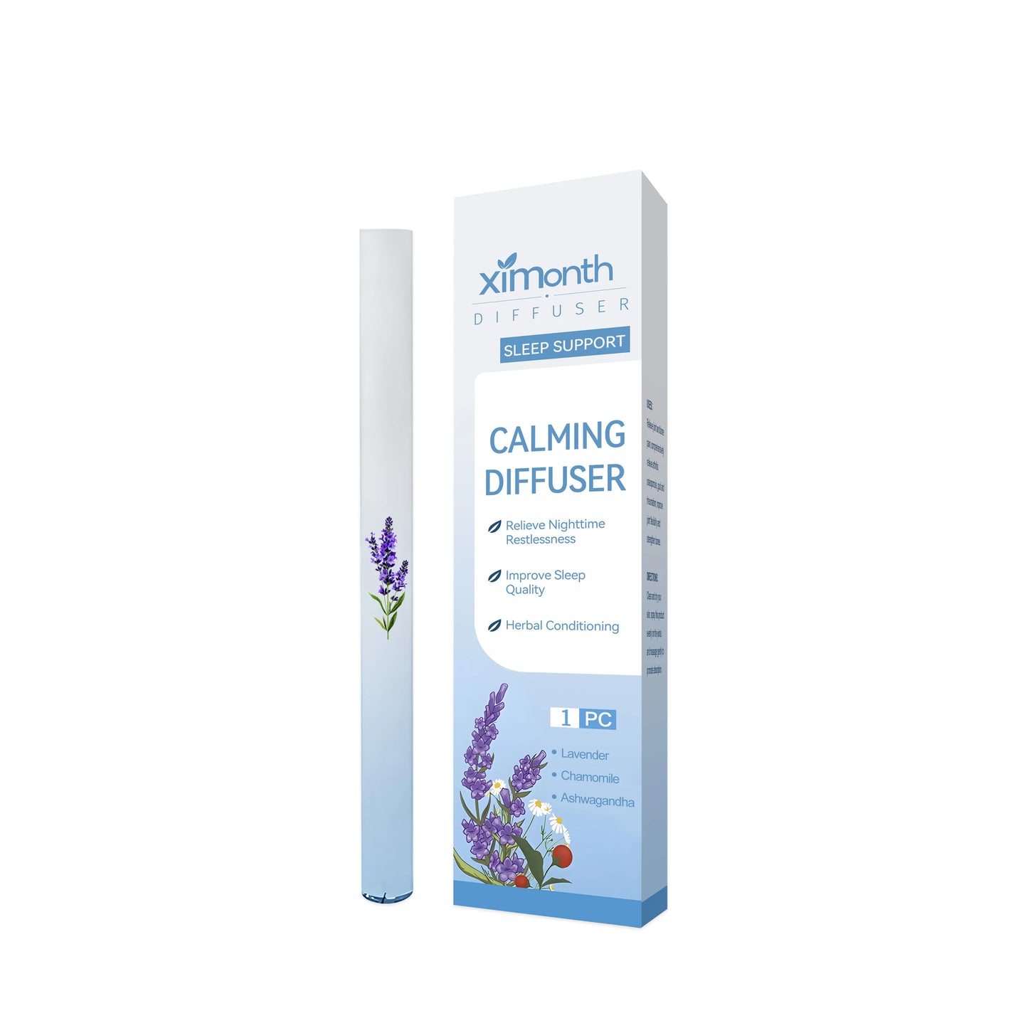 Herbal Diffuser Lung Cleanse Detox Stick Menthol Refreshing Mind Enhance Breathing Aromatherapy Relaxing Body Improve Sleep Aid