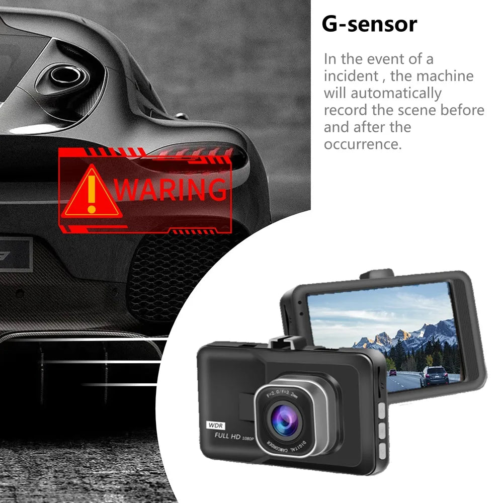 XUSHIDZ Q08 NEW 1080P HD  Car Vehicle DVR Video Recorder Dashcam 24h Parking Monitor G-sensor Dash Camera Loop Recording