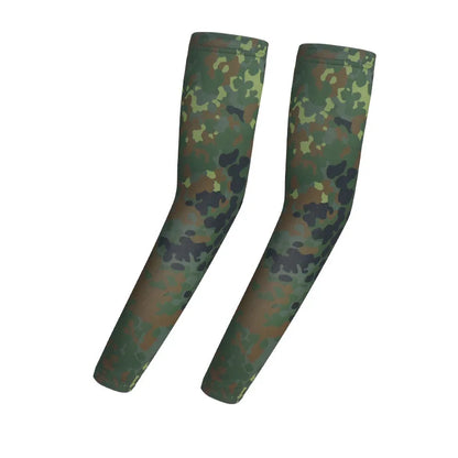 Cooling Arm Sleeves Tactical Camo Sun Protection Breathable Ice Silk UV Guard