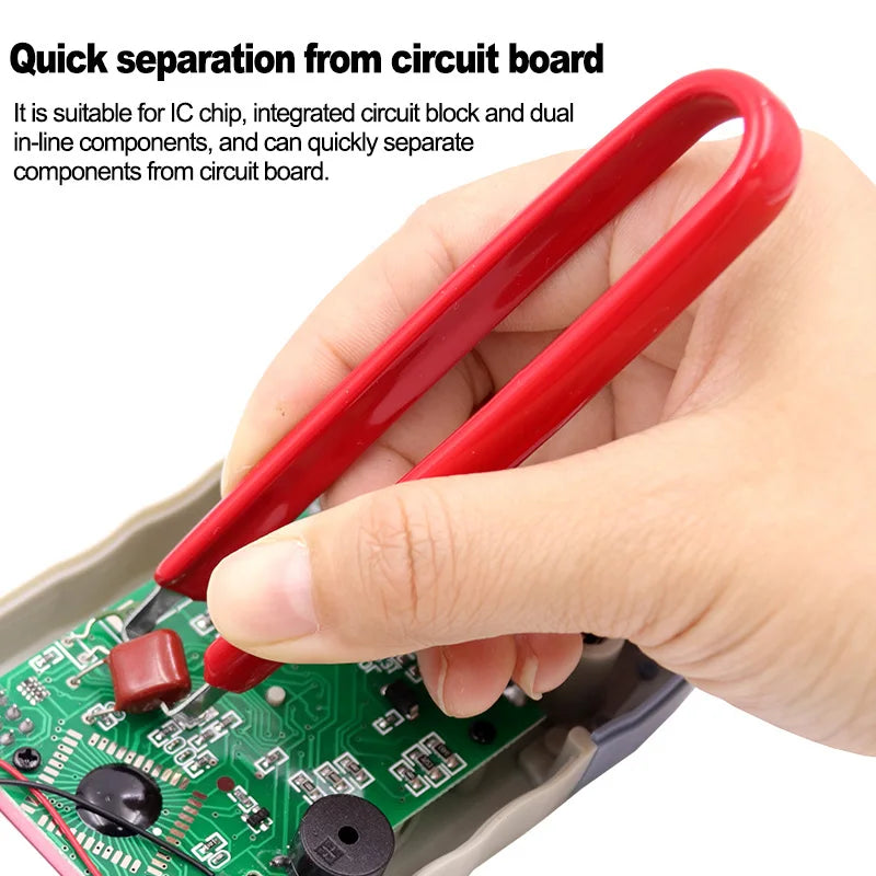 IC Extractor U Type Tweezers Mobile Phone Repair Tool Chip Electronic Component Parts Extraction Removal Puller