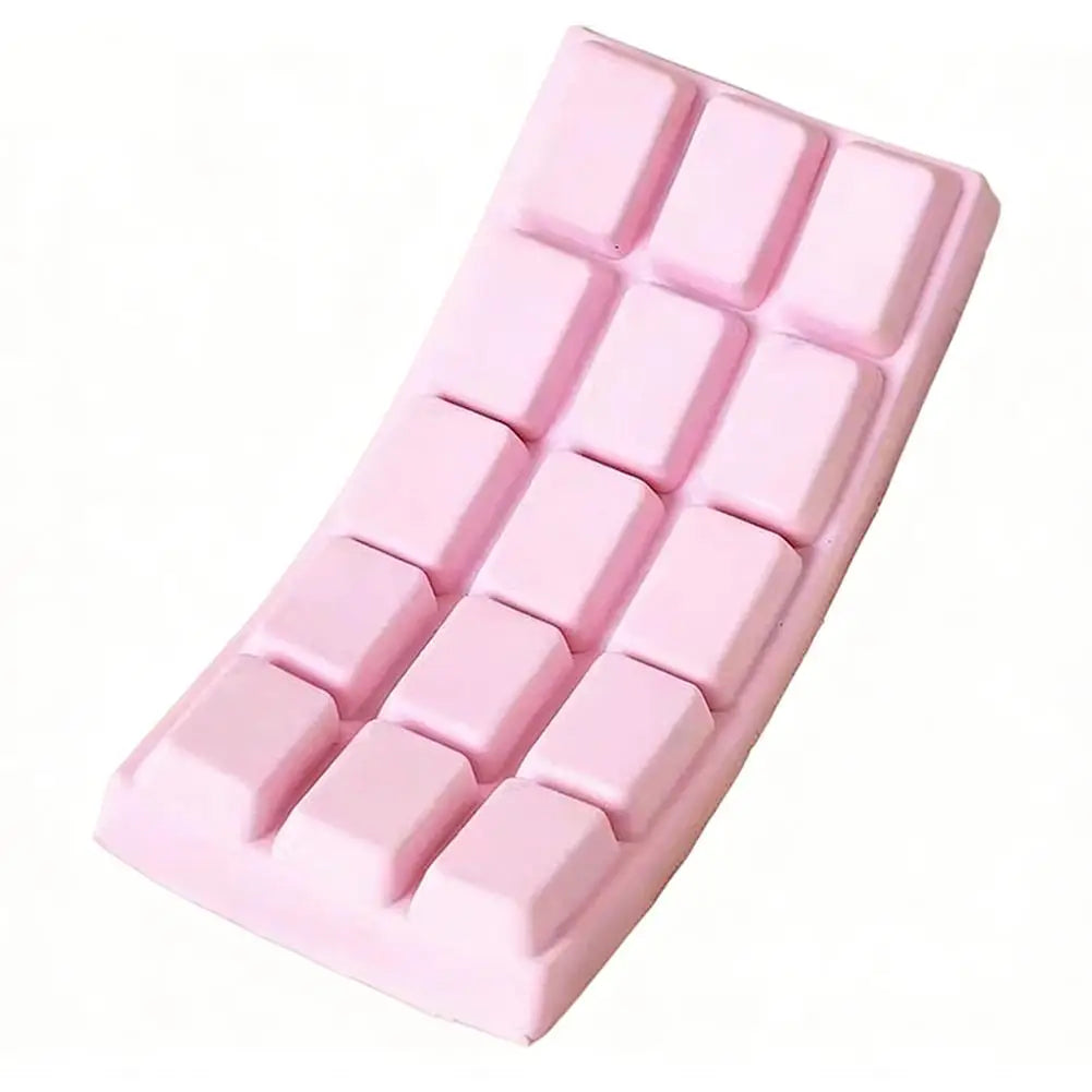 PU Soft Simulated Chocolate Squeeze Toy - Slow Rebound Stress Reliever for Office, Hand Relaxation, Desk Decor Gift