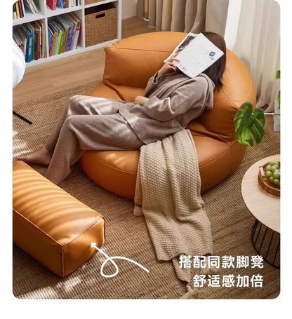 Lazy Bean Bag Sofa Seating Sleeping Tatami Chair Bedroom Room Black Single Sofa Boneless Couch 1-person Hotel Home Furniture