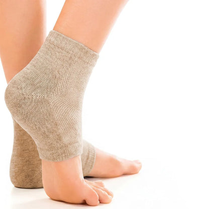 1Pair Heel Moisturizing Socks Open Toe Socks Cracked Gel Heel Socks Foot Toeless Heel Repair Socks for Women Dry Hard Cracked