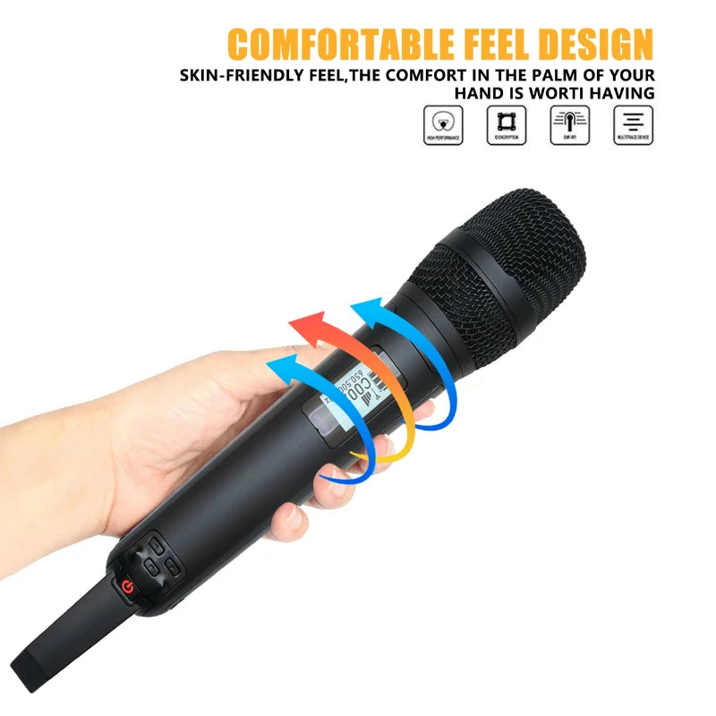 135G4 Professional Wireless Microphone UHF Handheld Vocal Party Home KTV Wedding Mic
