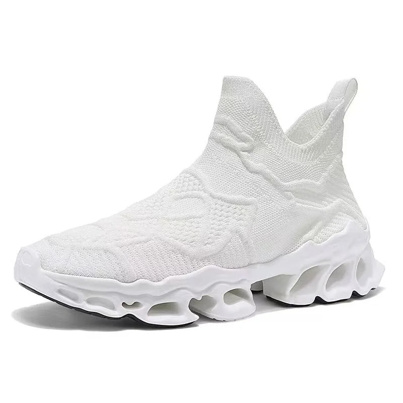 Men's breathable fly woven mesh blade sole for summer, trendy and fashionable men's shoes for one step