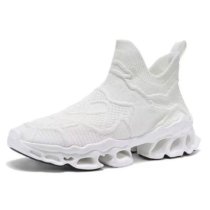 Men's breathable fly woven mesh blade sole for summer, trendy and fashionable men's shoes for one step