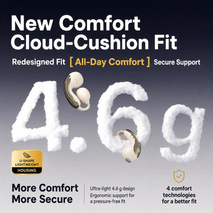 MONOISE Q8 AI Translation Earbuds Wireless Bluetooth 115 Languages Real Time Translator Semi In Ear Headphones with Mic