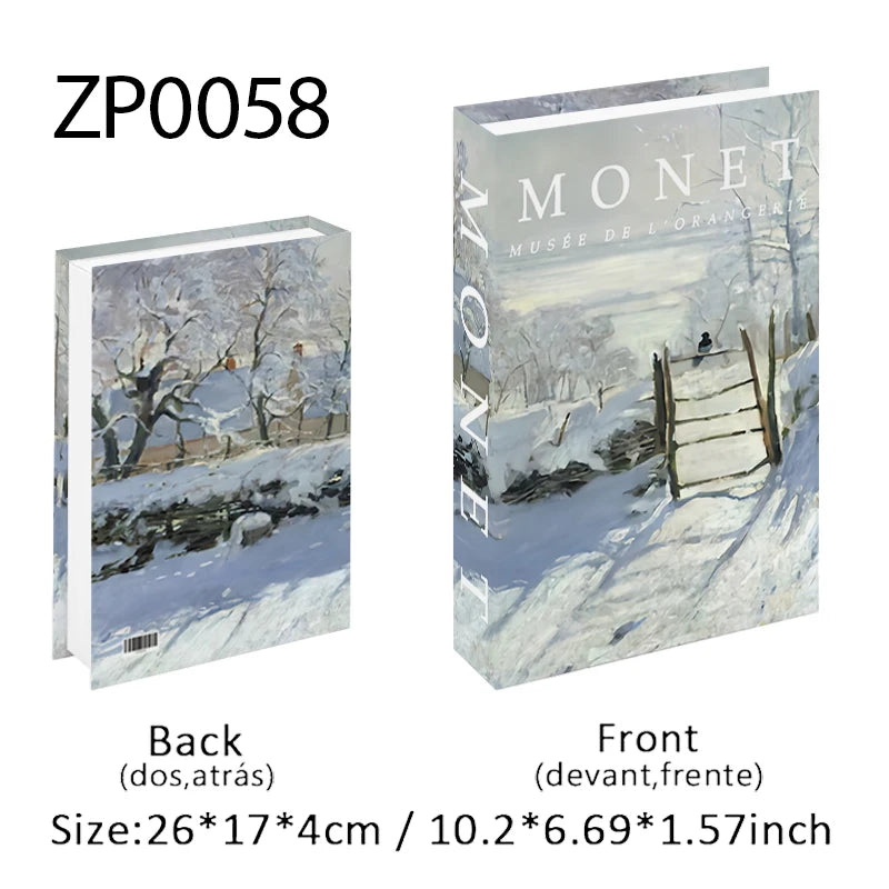 Open Luxury Fake Book Storage Box Home Decor Fashion Paris Decorative Books Interior Decoration Coffee Table Bedroom Ornaments