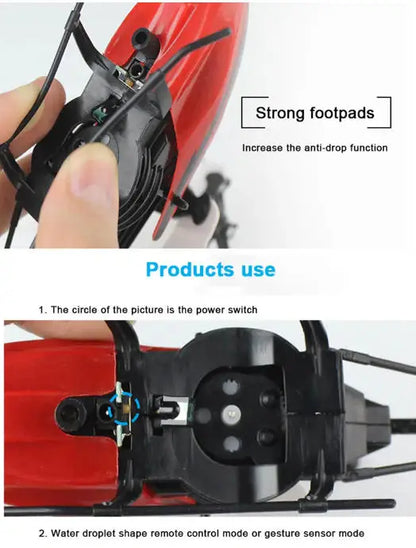 Children's Suspension Sensing Aircraft Indoor Gesture Aircraft Drone Remote Control Helicopter Toy Boy Gift