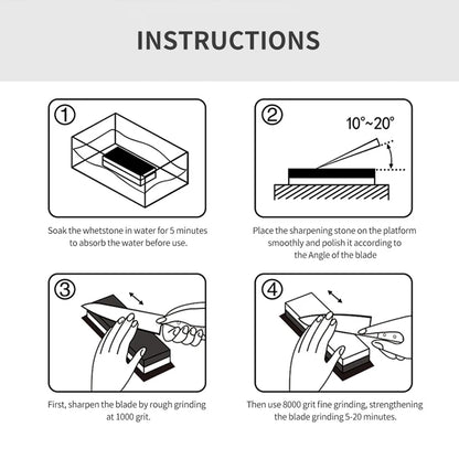 PROYAN Professional Sharpening Stone 240-10000# Whetstone Have Box Knife Sharpener Kitchen Diamond Grindstone Tool Kitchenware