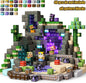 Magnetic Building Blocks Mine World Magnetic Forest Ender Lava  Construction Brick Cube STEM Toy Set Gift for Boy Girl Children