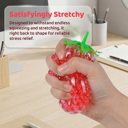 Strawberry Squishy Stress Balls Fidget Toy Slow Rebound Stress Relief Toy for Kids Adults Squeeze Toy Gifts for Anxiety Relief