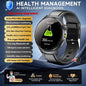 2026 New AI-Diagnosis Care Smartwatch ECG+PPG Accurate Uric Acid Blood Pressure Body Fat Five Organ Fitness Waterproof Smartwatc