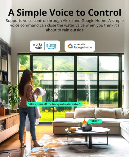 SONOFF SWV SONOFF Water Valve SWV-BSP Zigbee IP55 Irrigation System Setting Controller Home Automate Compatible with Alexa Googl