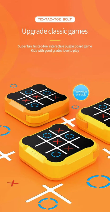 3 in 1 Tic Tac Toe Board Game Children Electronic Toy Gifts Crosses Game Memory Training Portable Travel Games for Kids Adult
