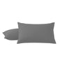 2Pcs Pack Microfiber Pillowcases Solid Color, Envelope Closure, Machine Washable, Woven Fabric, for Bedroom, Living Room