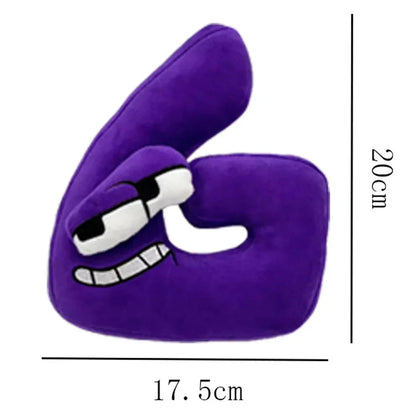 T Alphabet Lore Plush Toys Anime Doll Kawaii 26 English Letters Stuffed Toys Kids Enlightenment Montessori Plush Toy Doll Gifts