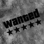 Wanted Star Vinyl Decal - Waterproof Motorcycle Car Scooter Sticker for Fuel Tank Side Panel DIY Decoration