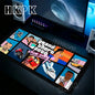 Game Grand Theft Auto GTA Mouse Pad Laptop Gaming Mousepad Size for large Edge Locking Game Keyboard Pads Decorate the bedroom