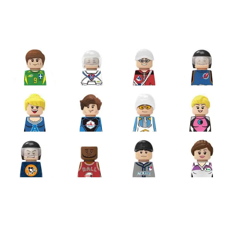 City Career 3D Building Block Dolls Toys Cartoon Character Models Mini Action Figures Educational Toys Children's Gifts