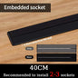 40cm 50cm Track Socket Wall Power Rail Movable Sockets High End Home Appliance Power 8000W EU US UK Standard USB Type c Ports