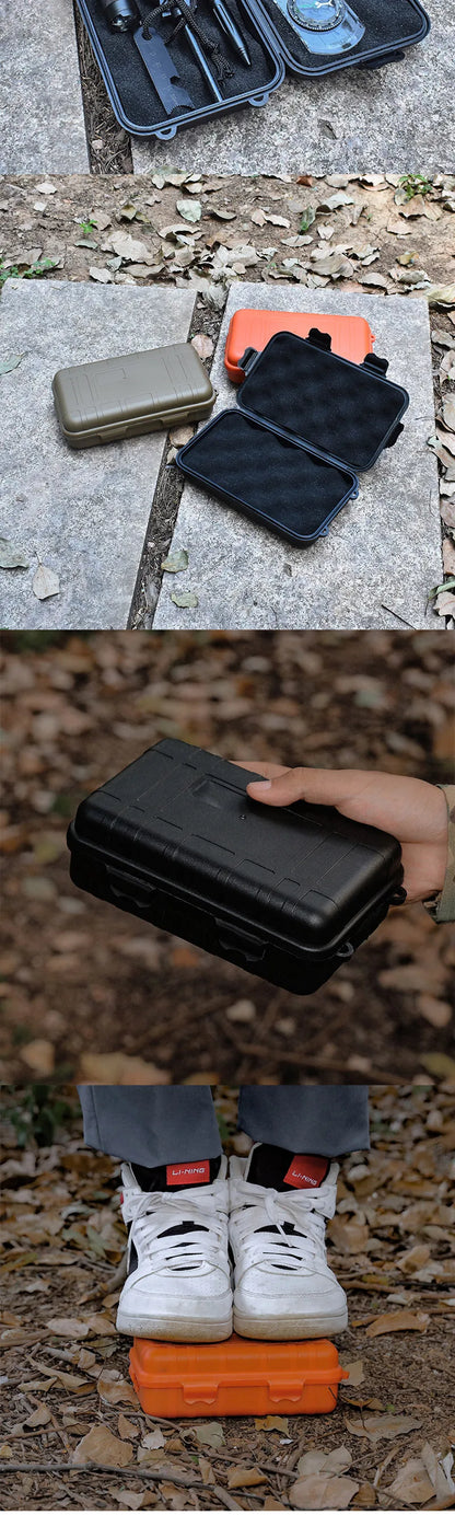 Large Tool Outdoor Survival Kit Box Shockproof And Pressure Proof Waterproof And Fall Proof Sealed Box Wild Survival Storage Box